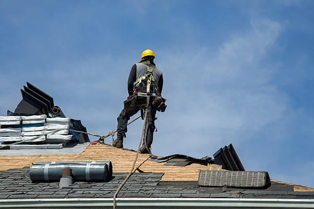 Professional Roof Replacement technician working in Hillburn, NY